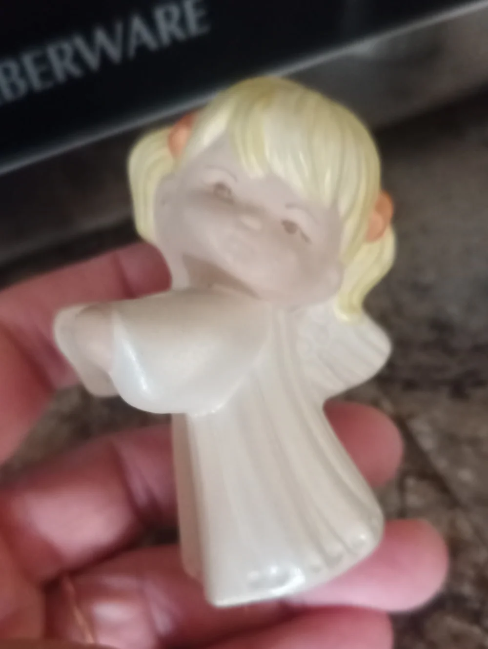 Vintage Ceramic Angel Candle Huggers